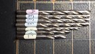 7pc Mixed Hs Drill Bits Letter A  1  6  18 Number Size Jobber Lot