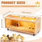 Large Brooder Box Kit For Chicks  40 X 16 X 16 In Chicken Brooder Box With Brake