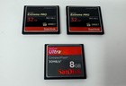 Sandisk Extreme Pro 32gb Compactflash Lot Of 2 Udma 7 160mb s   8gb Ultra