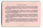 1937 Western Union Telegraph Card Ticket Pass  Railroad