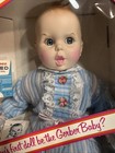 Vtg 17    Nib Gerber Baby Doll W Spoon  Bear Cereal Boxes  Blue Outfit