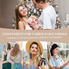 3 Pcs Hair Ties W bow Long Satin Scrunchies Hair Bows Women Satin Hair Ribbon