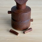 Jens Quistgaard Dansk Carved Teak Peppermill Eyelet Denmark Salt Shaker-  857