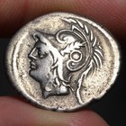 Roman Fighting Barbarian Denarius 103bc Ancient Republic Silver Coin Thermus Vf