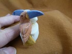  y-bir-to-470  Pair Of Toucans White   Tan Bird Gemstone Stone Gem Peru Toucan