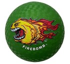 Firebomb    Rechargeable Glowing Led Dodgebomb    Playground Ball - 7 Inch - Green