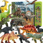 Dinosaurs Sound Book Realistic Roars 12pcs Dinosaur Figure Toys For Toddler Kids