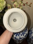 Pair Large 20    Blue   White Chinese Porcelain Ginger Jars Chinoiserie Lidded