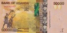 Uganda 50000 Shillings 2013 P 54b Unc