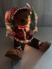 Avon Sparkling 2003 Holiday Lighted Fiber Optic Plush Bear Christmas Teddy Bear