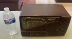 Vintage 1955 Zenith R721 Am fm Wedge Dial Bakelite Tube Radio - For Parts