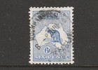 1915 Kangaroo First Wmk 6d Ultramarine Retouched  e  Sg 9a  2000 Rare   Iconic 