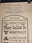 Milt Larsen Magic Castle 1965 Vaudeville Flyer Hollywood Mailer
