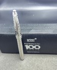 Montblanc Meisterstuck Ballpoint Pen Silver Body   Clip Black Ink