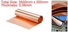 Copper Sheet Roll Pure Copper Flashing Strip Metal Foil Plate 3500x200x0 06mm