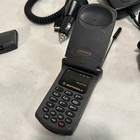 Vintage Motorola Startac Analog Flip Phone 2 Chargers  2 Batteries Working 