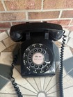 Vintage Bell System Western Electric Black Rotary Dial Desk Telephone 1960   s