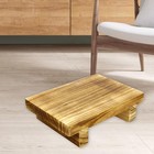 Portable Bedside Step Stool 25x18x7cm Wooden For Elderly Bedroom Adults Kids