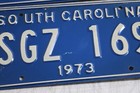 Vintage 1973 South Carolina License Plate Matching Set Ford Chevy Dodge Nos