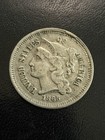 1865 3 Cent Piece Nickel Xf