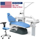 Dental Unit Chair Computer Controlled Dc Motor Pu Hard Leather doctor Stool