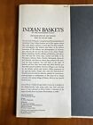 Indian Baskets Of The Northwest Coast By Allan Lobb 1978 Hc Dj