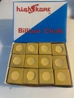 12 Dozen 144 Pcs Gold Pool Chalk Billiard Cue Q Stick  Gross  free Bridge Head  