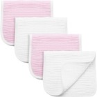 Burp Cloths Large  Muslin Burp Cloths For Baby Girls And Boys  Pack Of 4 Extr   