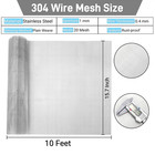Stainless Steel 304 Wire Mesh  15 7 X 120 Inches Window Screen Mesh  1mm Sturdy
