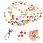 Beaded Phone Lanyard Strap Beaded Phone Charm Chain Kawaii Bracelet Keychain