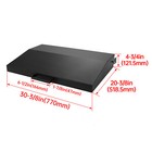 Hinged Lid For Blackstone Griddle 28 Inch With Rear Grease Collection Black