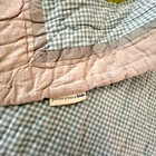Pottery Barn Kids Comforter Crib Quilt Safari Zoo Animals Gingham