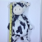 Jellycat Bashful Calf Cow Plush 12  Medium Black White Stuffed Animal