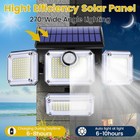 3000lm 333 Led Solar Lights Outdoor Waterproof Motion Sensor Security Wall Lamp 