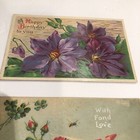 Ant  Embossed   Flat Postcards Christmas New Years Birthday Thanksgiving Lot 11