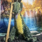 Melissa   Doug Jumbo Realistic Green Winged Dragon Stuffed Animal Plush  36  