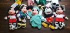 Disney Store Mickey Mouse Bean Bag Plush 8  Lot Of 11 Stuffed Animal Dolls Tags