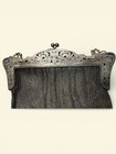 Antique Art Nouveau Mesh Purse Ornate German Silver Frame Chain Handbag 10 42oz