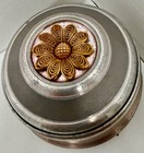 Antique   Aluminum Vanity Powder Music Box   Darling My Darling