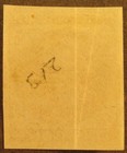 Confederate States One-cent John C  Calhoun Stamp Csa 14 Imperforate Unused 1862