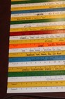60 Yardstick Wood Wooden Ruler Lot Advertising Sign Color Art Craft Hobby