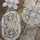 Vintage Handmade Crochet Lace Doilies Table Linens Lot Assorted Patterns Floral