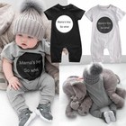 Infant Newborn Baby Girl Bodysuit Short Sleeve Romper Jumpsuit Outfits Clothes