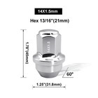 24 14x1 5 Chrome Oem Replacement Solid Lug Nuts Acpz-1012-b Ford F150 Expedition