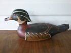 1982  Tom Taber Hersey Kyle Jr Wood Duck Decoy Collector Series Carved  As Is