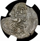 Celtic  Gaul  Coriosolites  100-50 B c  Billon Stater  Ngc Xf
