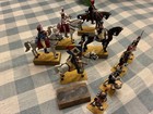 Allmirall Vintage Hand Painted Lead Toy Soldier Figures Horses Vintage Toy Lot  