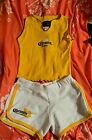 Y2k Yellow Corona Beer 2pc Matching Mini Shorts Tank Top Co-ord Size Small