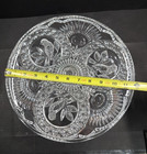 Vintage Hofbauer  byrdes  24  Lead Crystal Footed Cake Plate W germany 1990 s