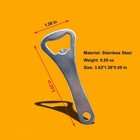 Bottle Opener Bulk 20 Pieces 3 6   Stainless Steel Beer Bottle Opener Keychain